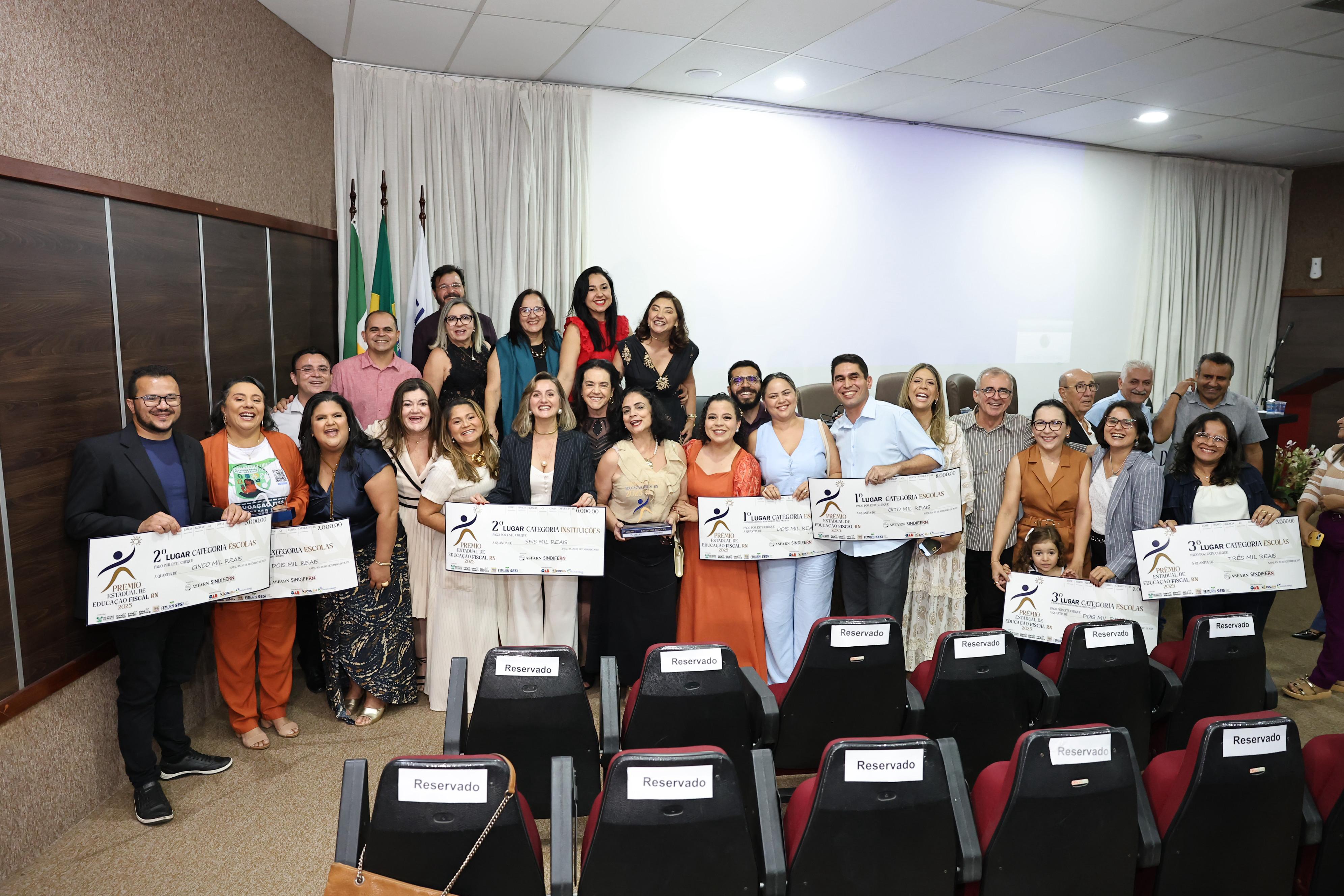 Educação Fiscal é Celebrada no RN: Conheça os Vencedores da 1ª Edição do Prêmio Estadual