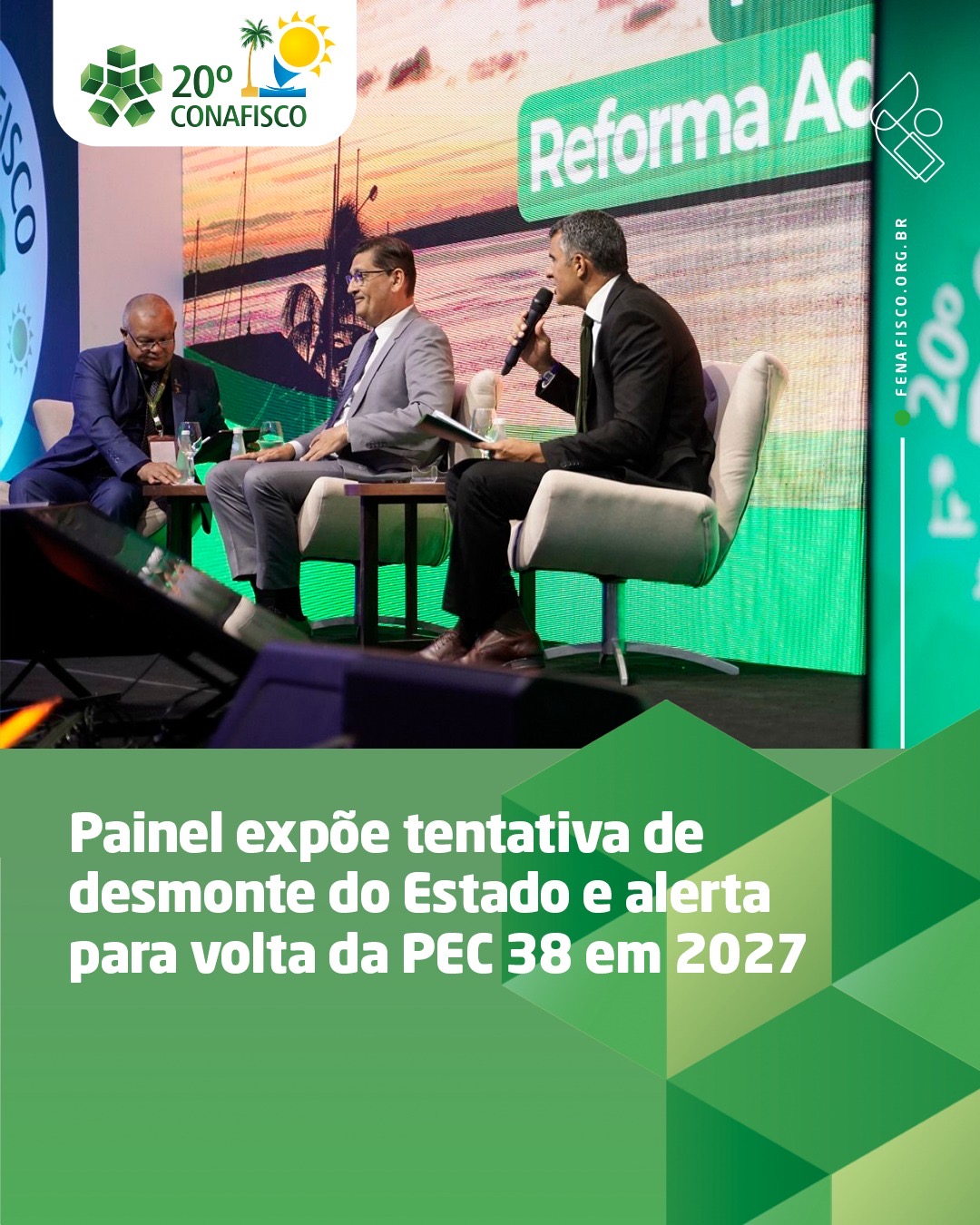 Imagem da notícia Painel expõe tentativa de desmonte do Estado e alerta para volta da PEC 38 em 2027