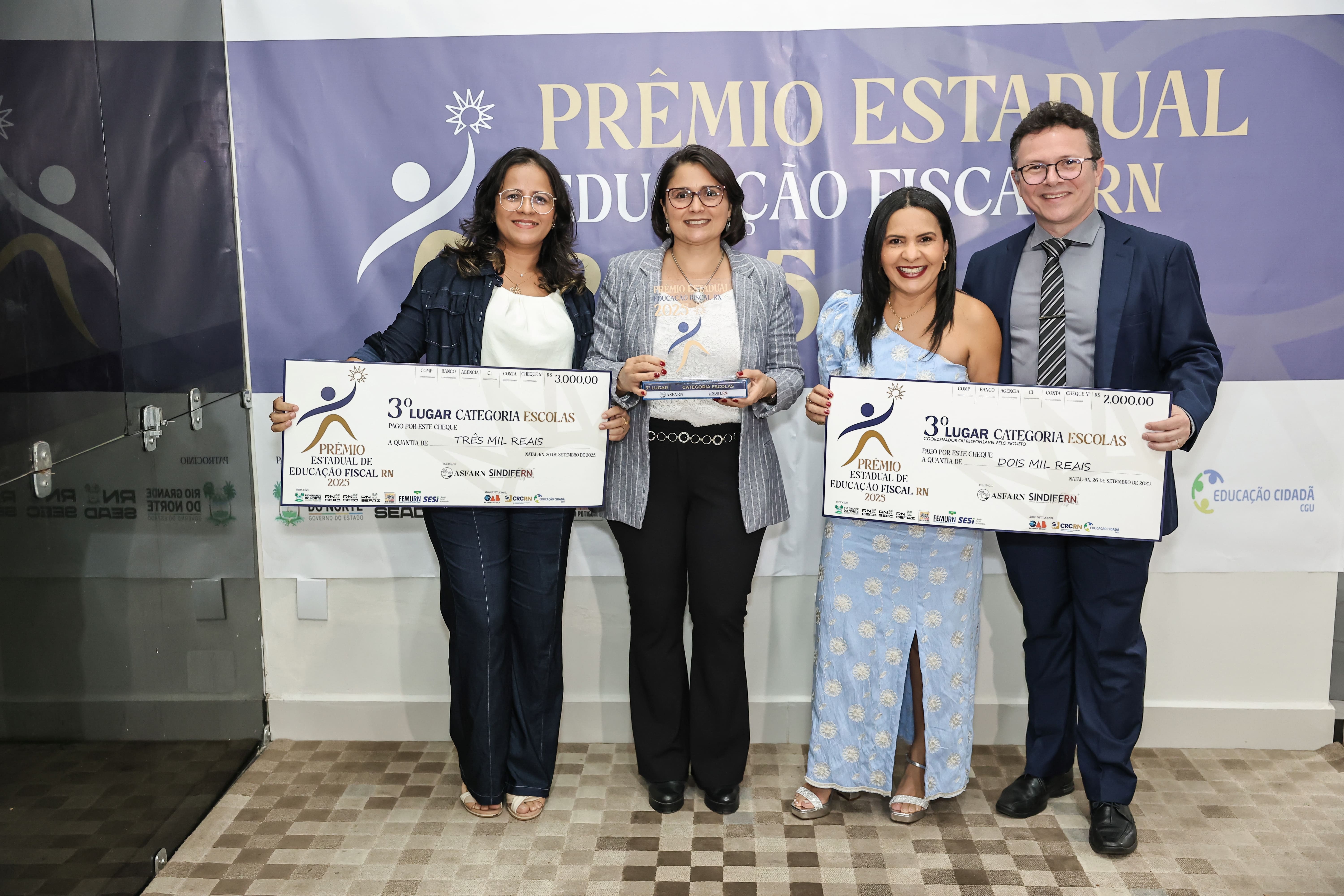 Foto do álbum Prêmio Estadual de Educação Fiscal RN _ vencedores