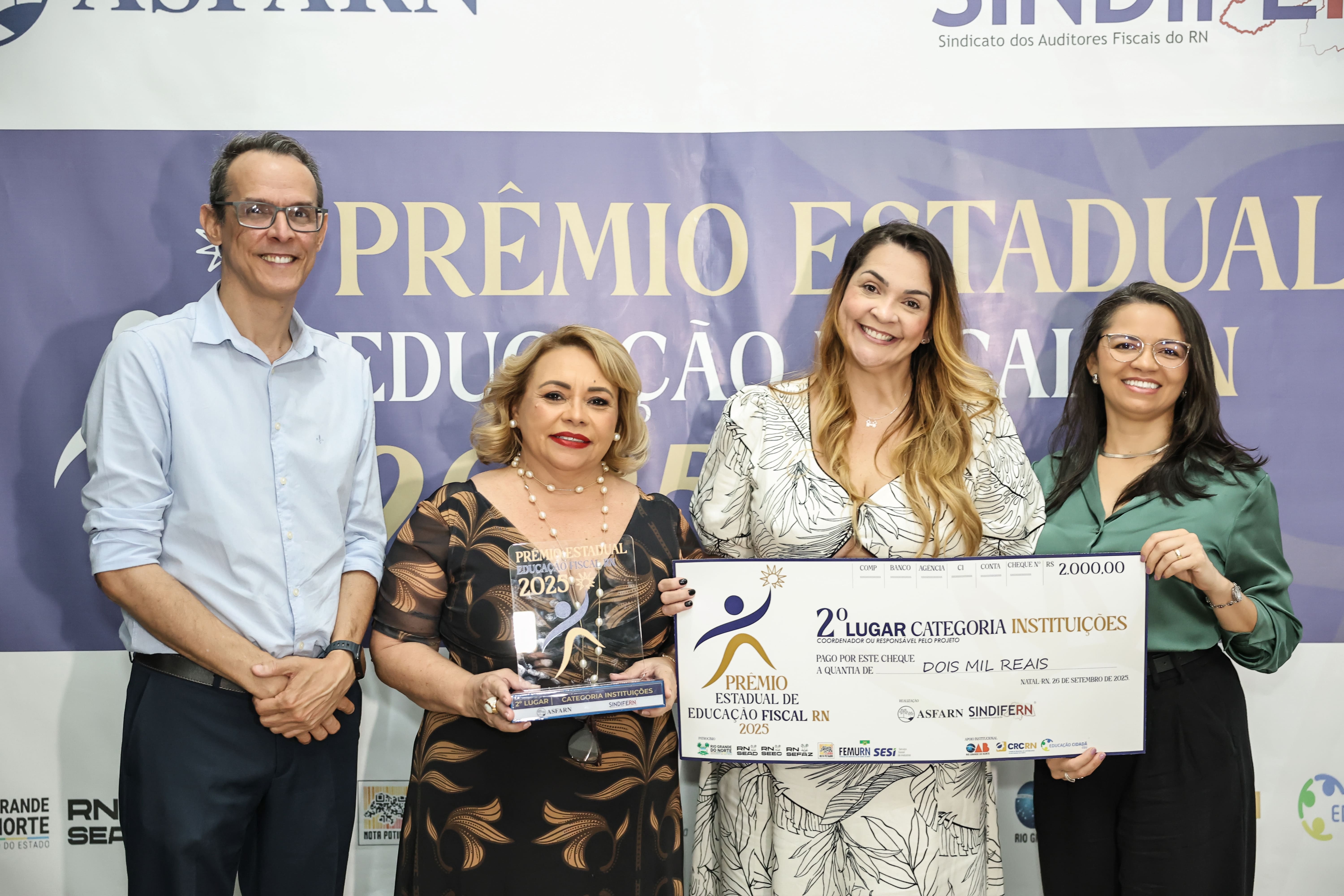 Foto do álbum Prêmio Estadual de Educação Fiscal RN _ vencedores