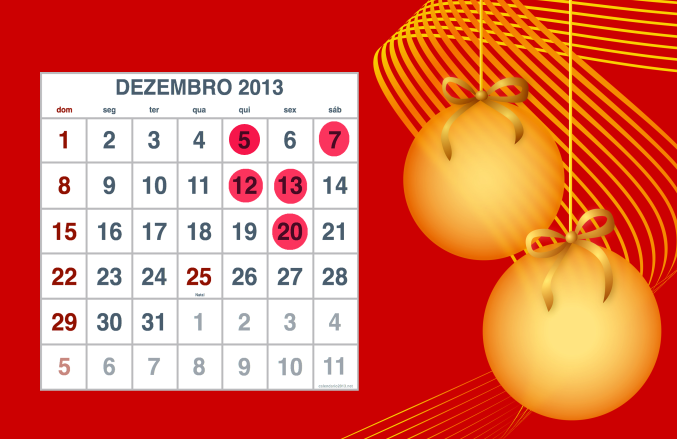 Imagem da notícia CALENDÁRIO DE CONFRATERNIZAÇÕES DO FISCO