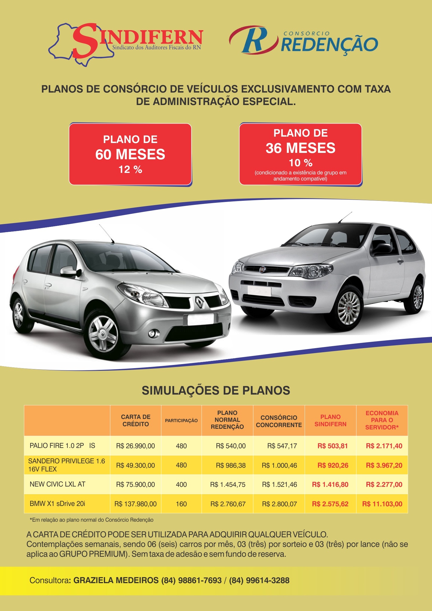 Imagem da notícia SINDIFERN FECHA CONVÊNIO COM CONSÓRCIO REDENÇÃO