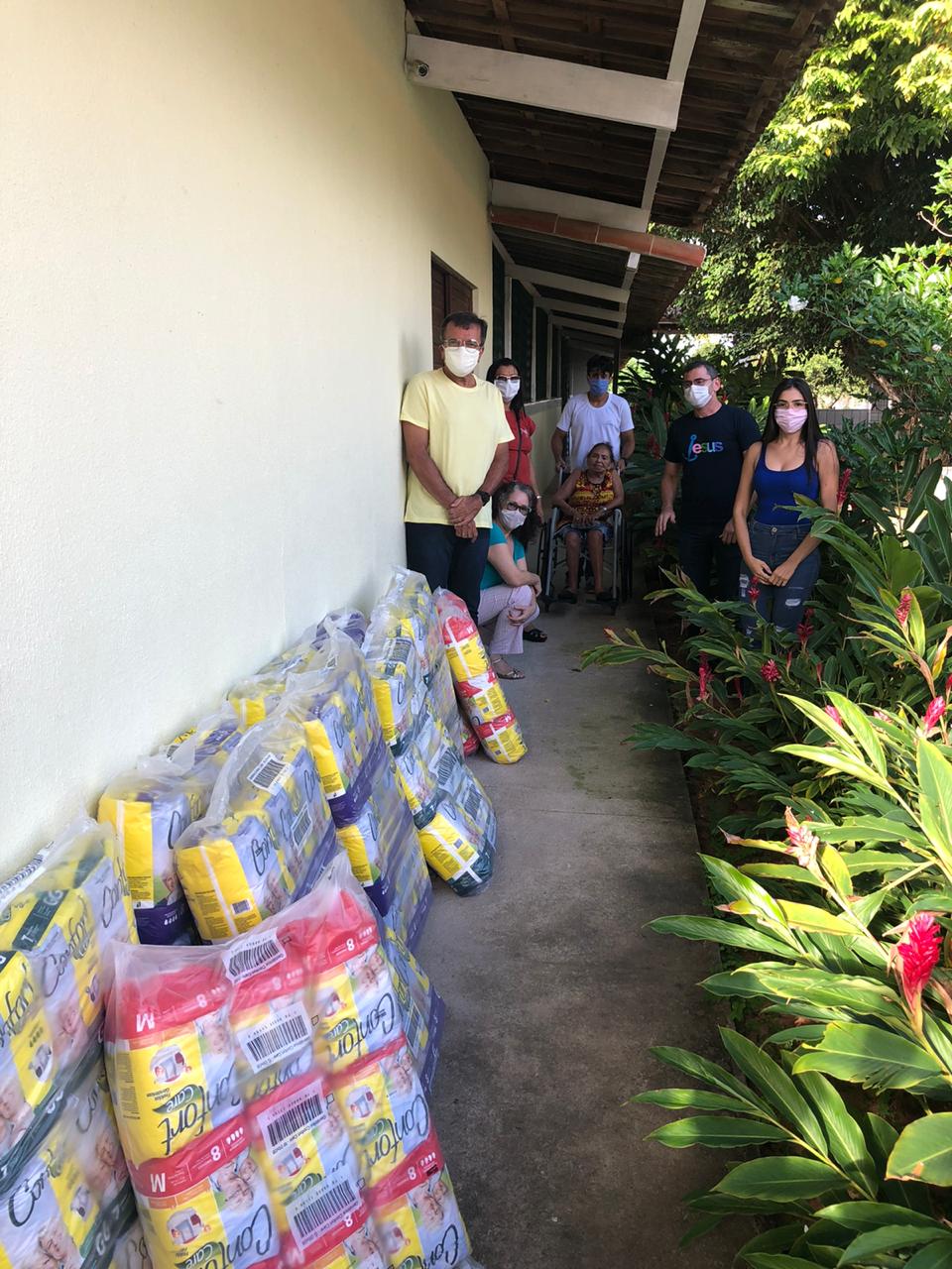 Imagem da notícia Fisco Solidário doa fraldas geriátricas ao Lar Espírita Alvorada Nova