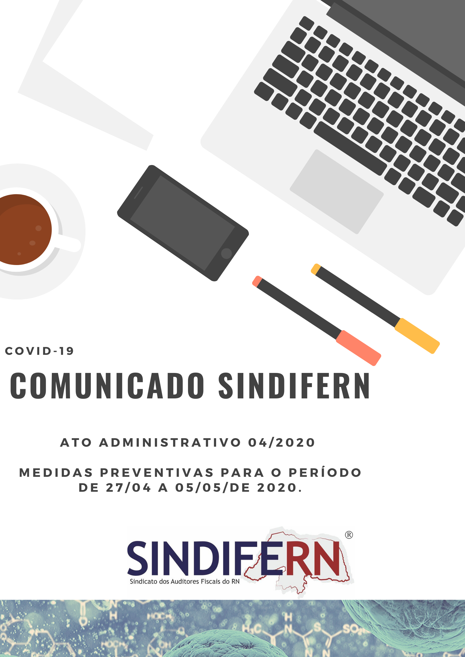 Imagem da notícia SINDIFERN prorroga para o dia 05 de maio atividades presenciais 