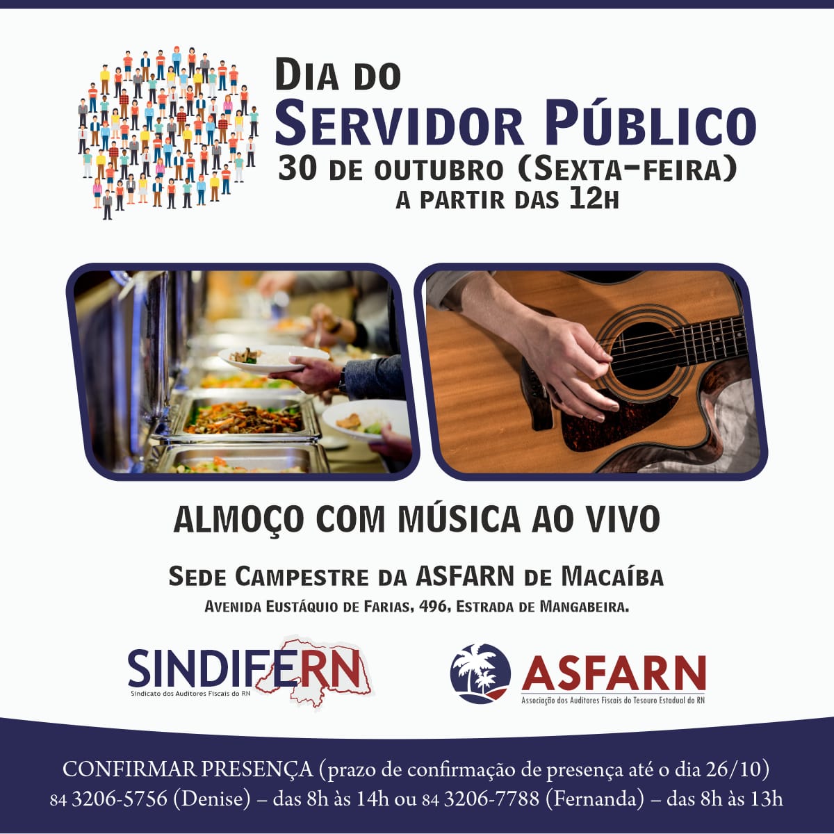Imagem da notícia SINDIFERN e Asfarn promovem comemoração ao Dia do Servidor Público