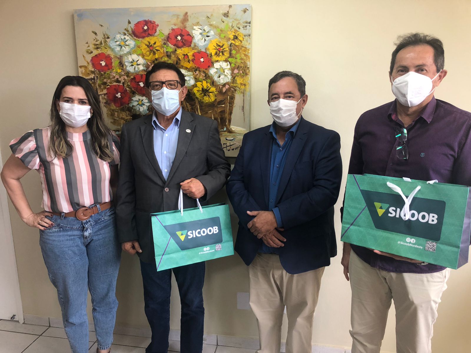 Imagem da notícia Direção do SINDIFERN recebe visita dos representantes do SICOOB POTIGUAR