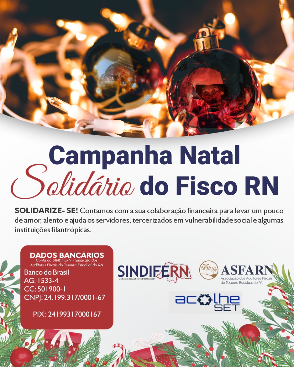 Imagem da notícia VEM AÍ O NATAL SOLIDÁRIO DO FISCO RN!