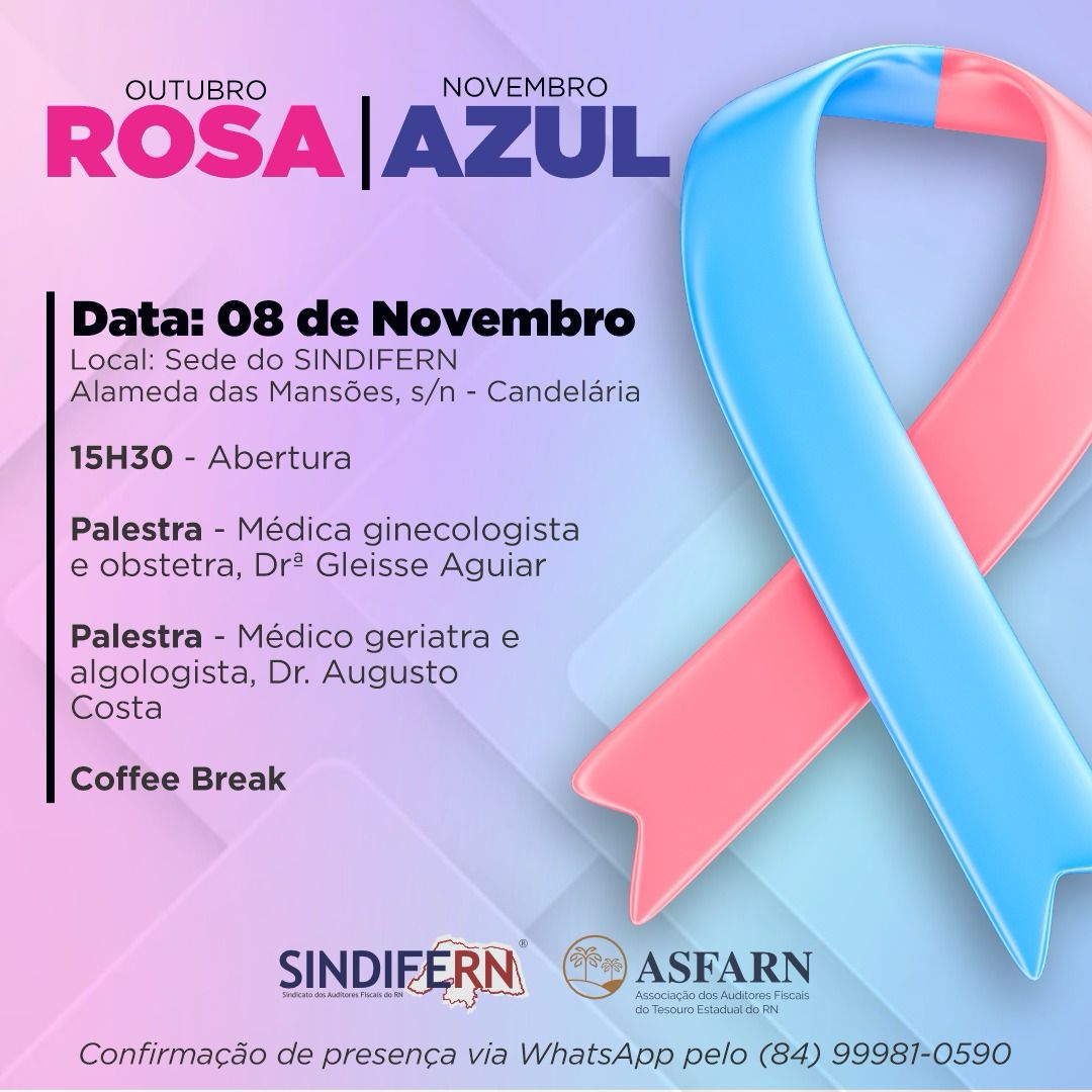 Imagem da notícia CONVITE ESPECIAL: uma tarde voltada para cuidar da nossa SAÚDE