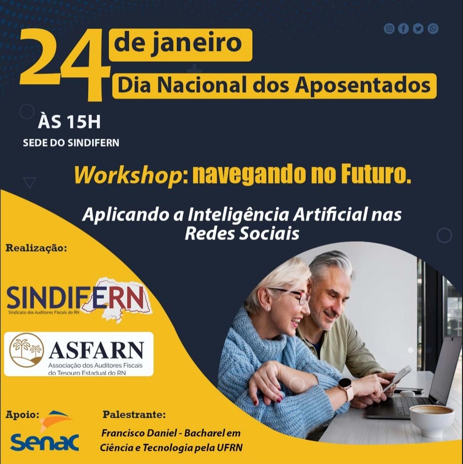 Imagem da notícia INOVAÇÃO NA TERCEIRA IDADE: SINDIFERN E ASFARN PREPARAM WORKSHOP SOBRE IA