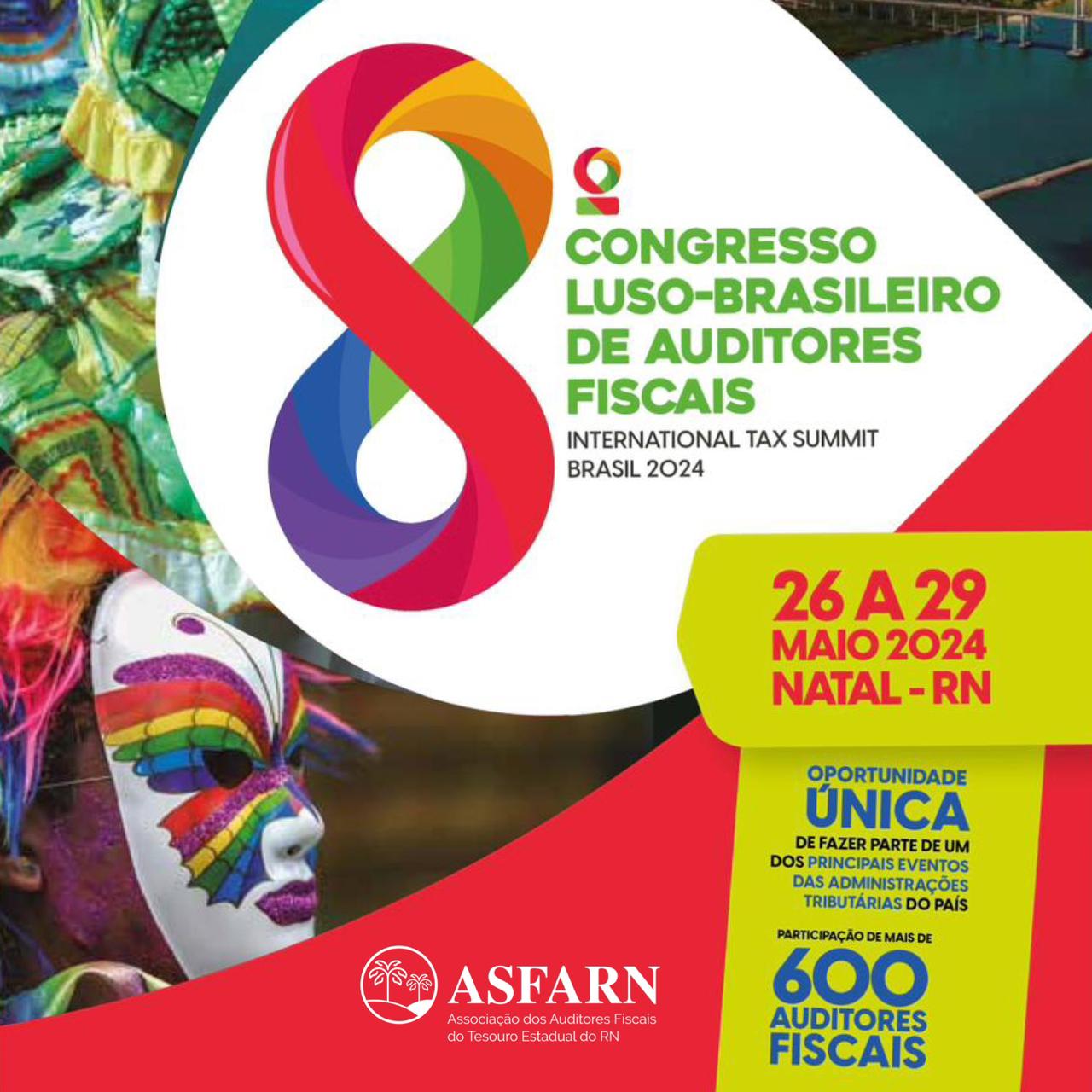 Imagem da notícia INSCRIÇÕES PARA O CONGRESSO LUSO-BRASILEIRO DE AUDITORES FISCAIS      