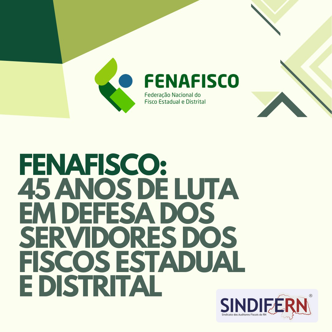 Imagem da notícia SINDIFERN parabeniza a Fenafisco por 45 anos de conquistas e resistência