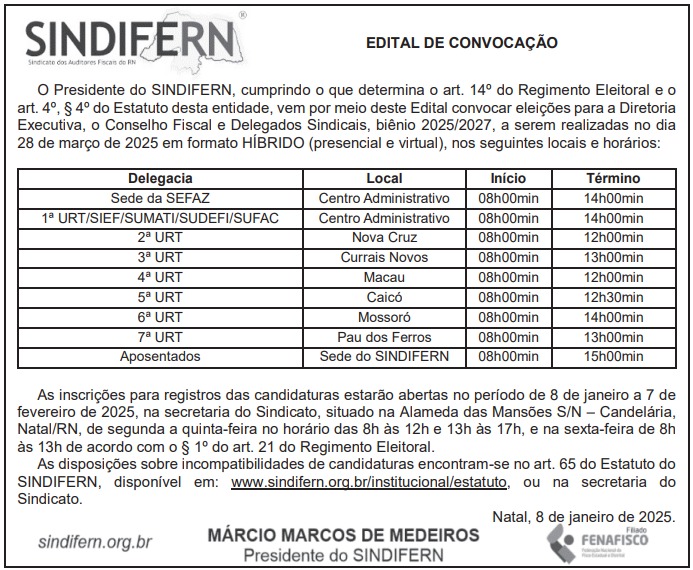 Imagem da notícia É HOJE! #ELEIÇÕESSINDIFERN