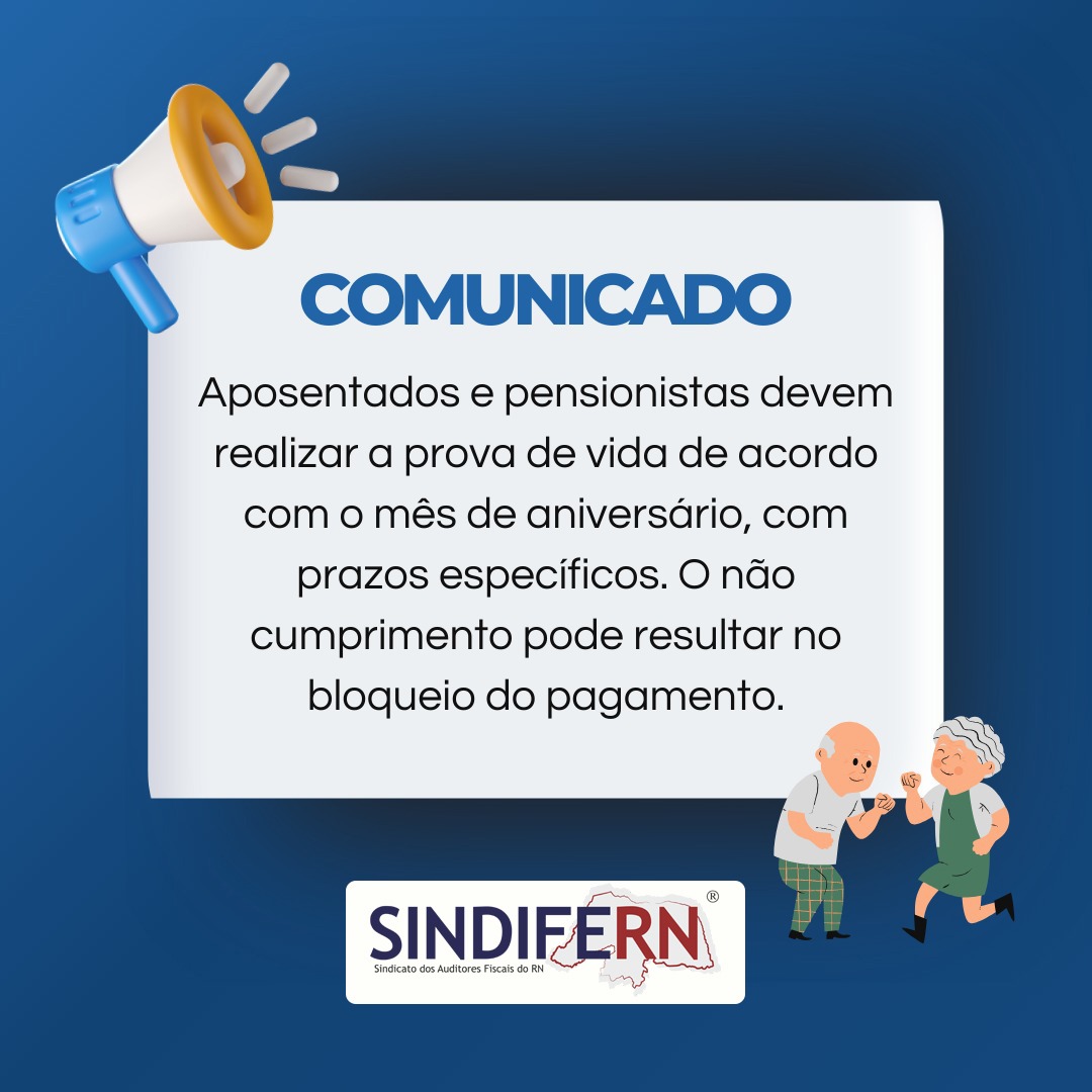 Imagem da notícia APOSENTADOS E PENSIONISTAS: Orientações para a Prova de Vida 