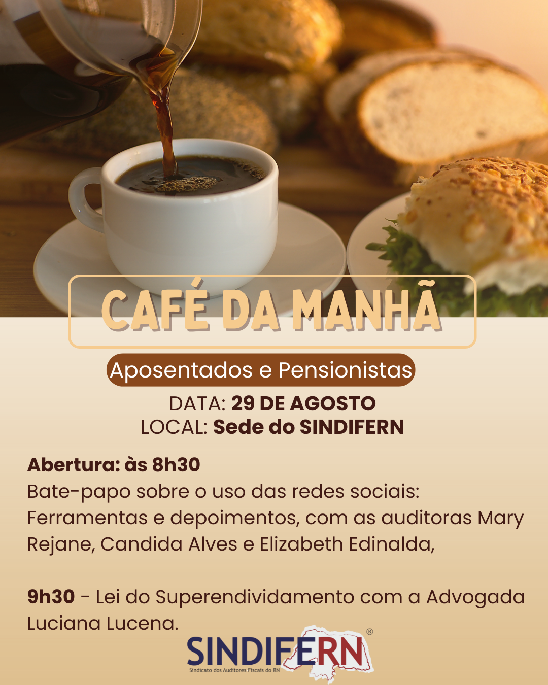 Imagem da notícia Convite – Café da Manhã com Aposentados e Pensionistas